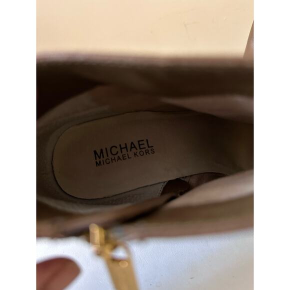 Michael Kors Boots Sammy Leather Platform Ankle Booties Brown Women's Size 8.5 - Picture 10 of 10